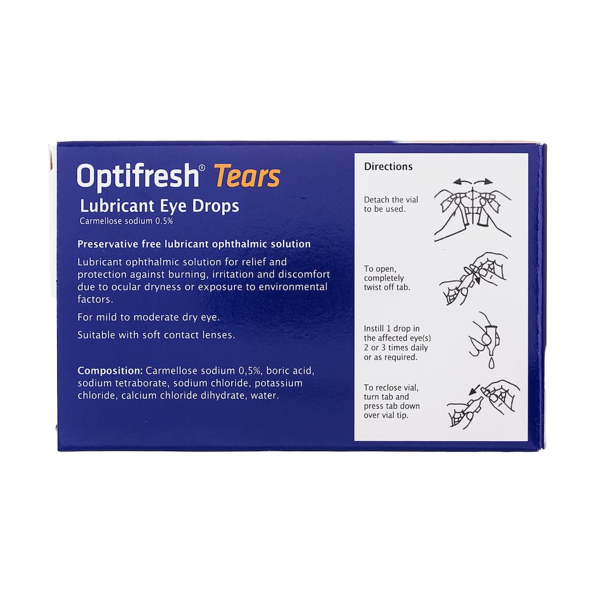 Thumbnail Optifresh Tears Lubricant Eye Drops 0.05% - 30 Vials