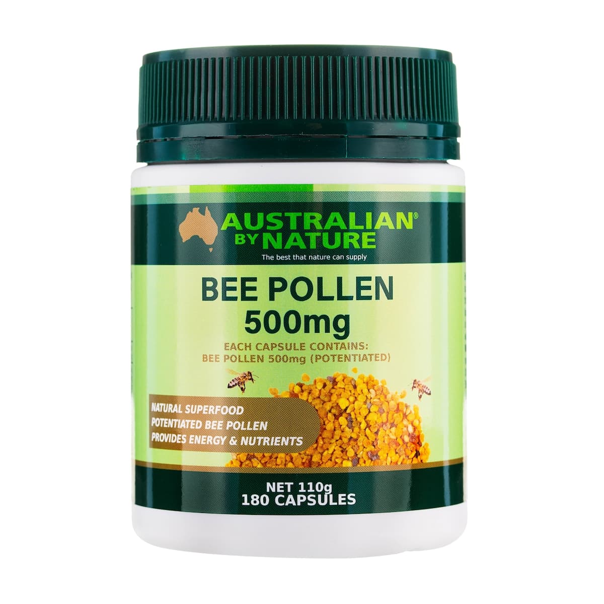 Thumbnail Australian by Nature Bee Pollen 500mg 180 Capsules