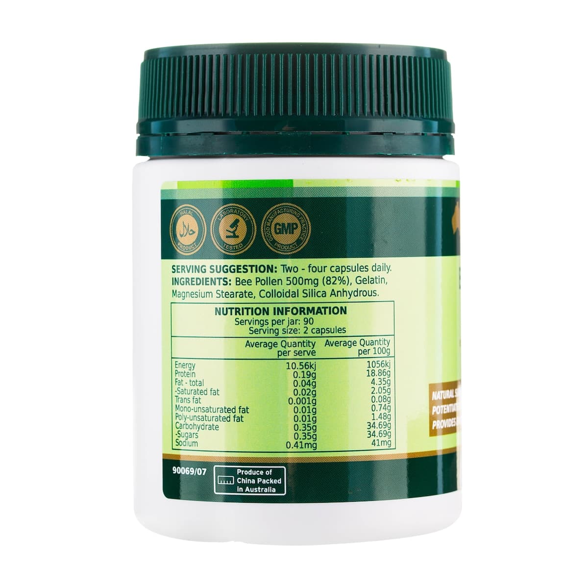 Thumbnail Australian by Nature Bee Pollen 500mg 180 Capsules