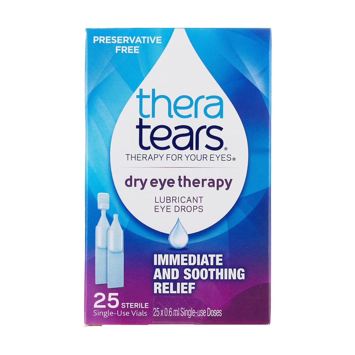 Thumbnail Thera Tears Dry Eyes Lubricant Eye Drops 25 x 0.6ml Vials