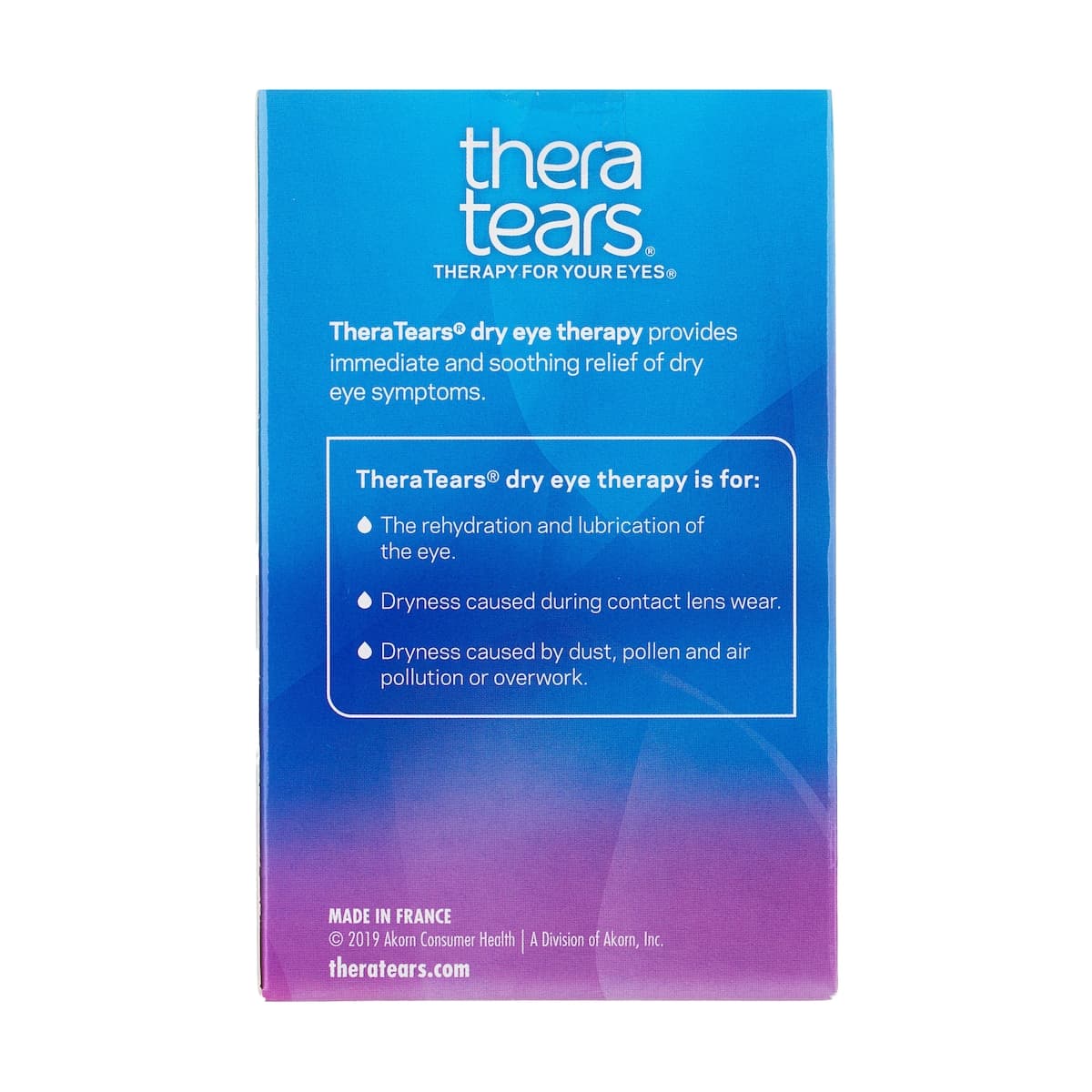 Thumbnail Thera Tears Dry Eyes Lubricant Eye Drops 25 x 0.6ml Vials