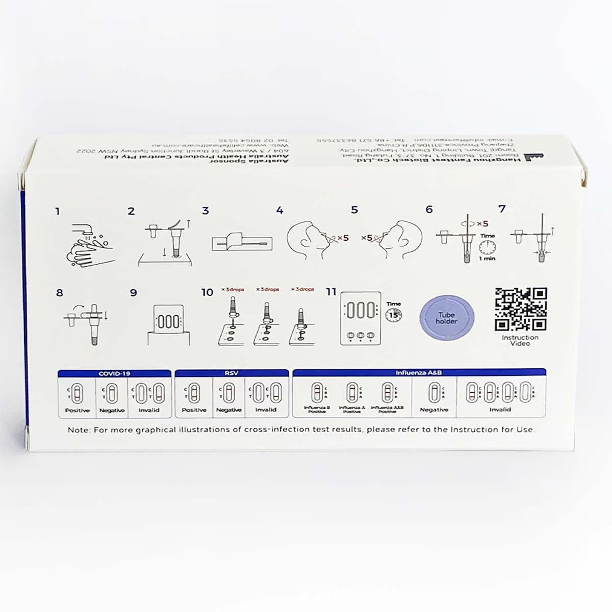 Thumbnail Cellife Covid-19/RSV/influenza A/B Antigen Test Kit (4 in 1) 5 Pack