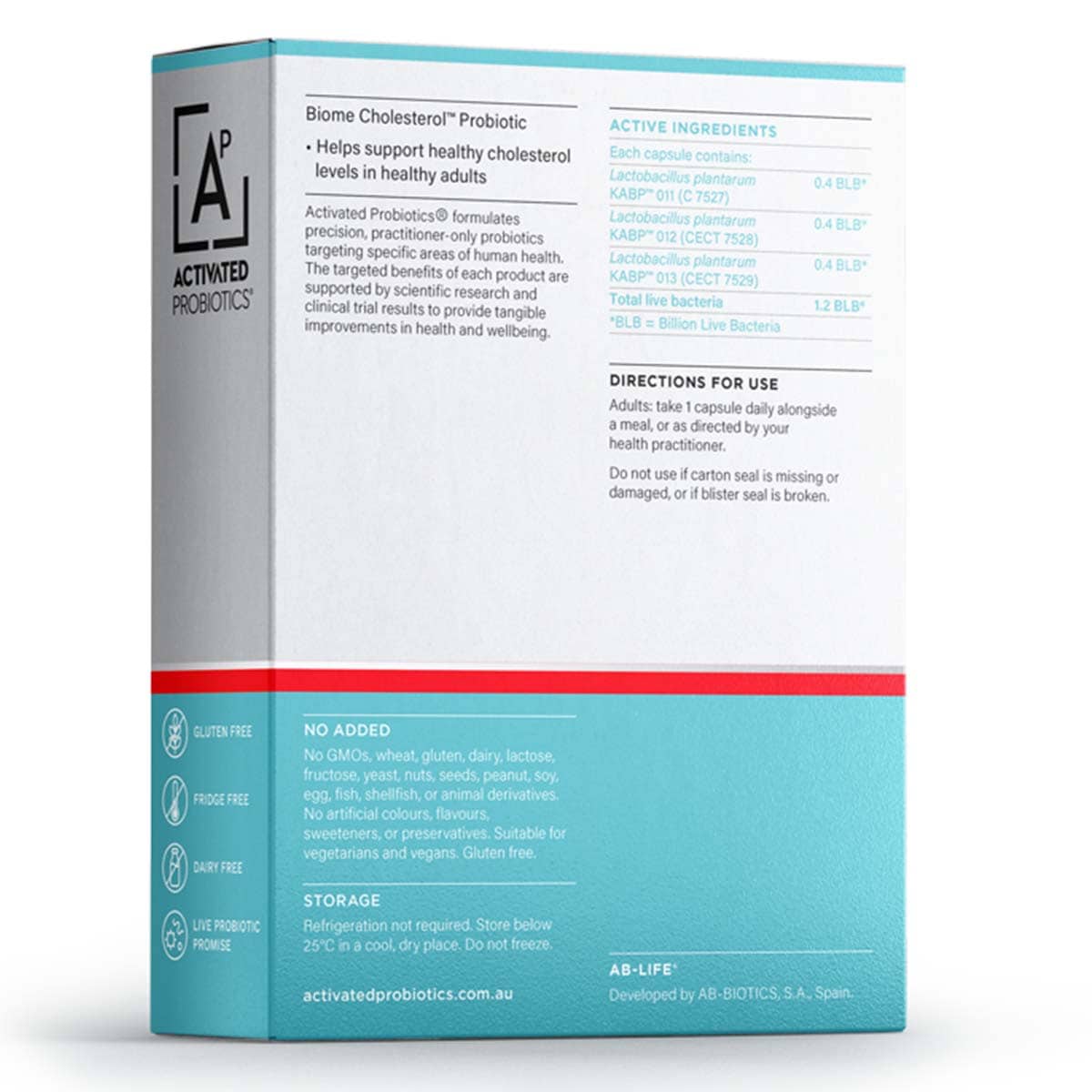 Thumbnail Activated Probiotics Biome Cholesterol Probiotic 30 Capsules