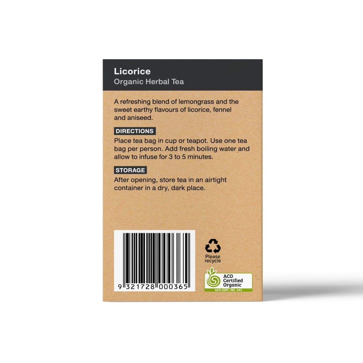 Thumbnail Planet Organic Licorice Tea 25 Tea Bags