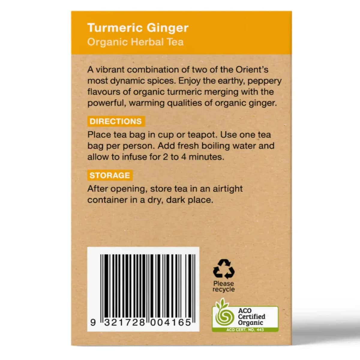Thumbnail Planet Organic Turmeric Ginger 25 Tea Bags