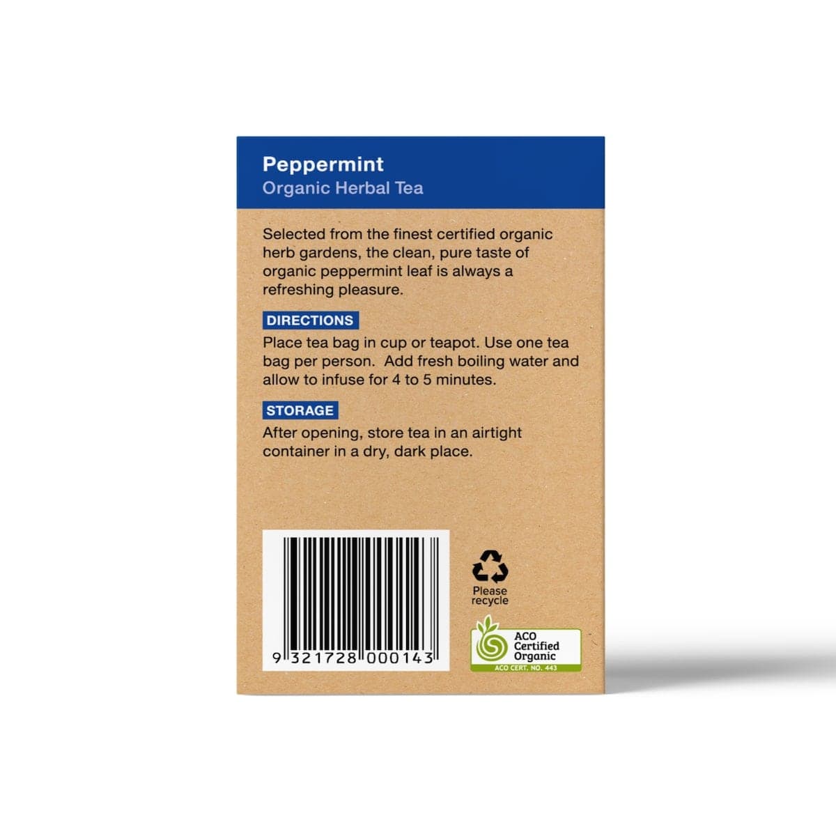 Thumbnail Planet Organic Peppermint Tea 25 Tea Bags