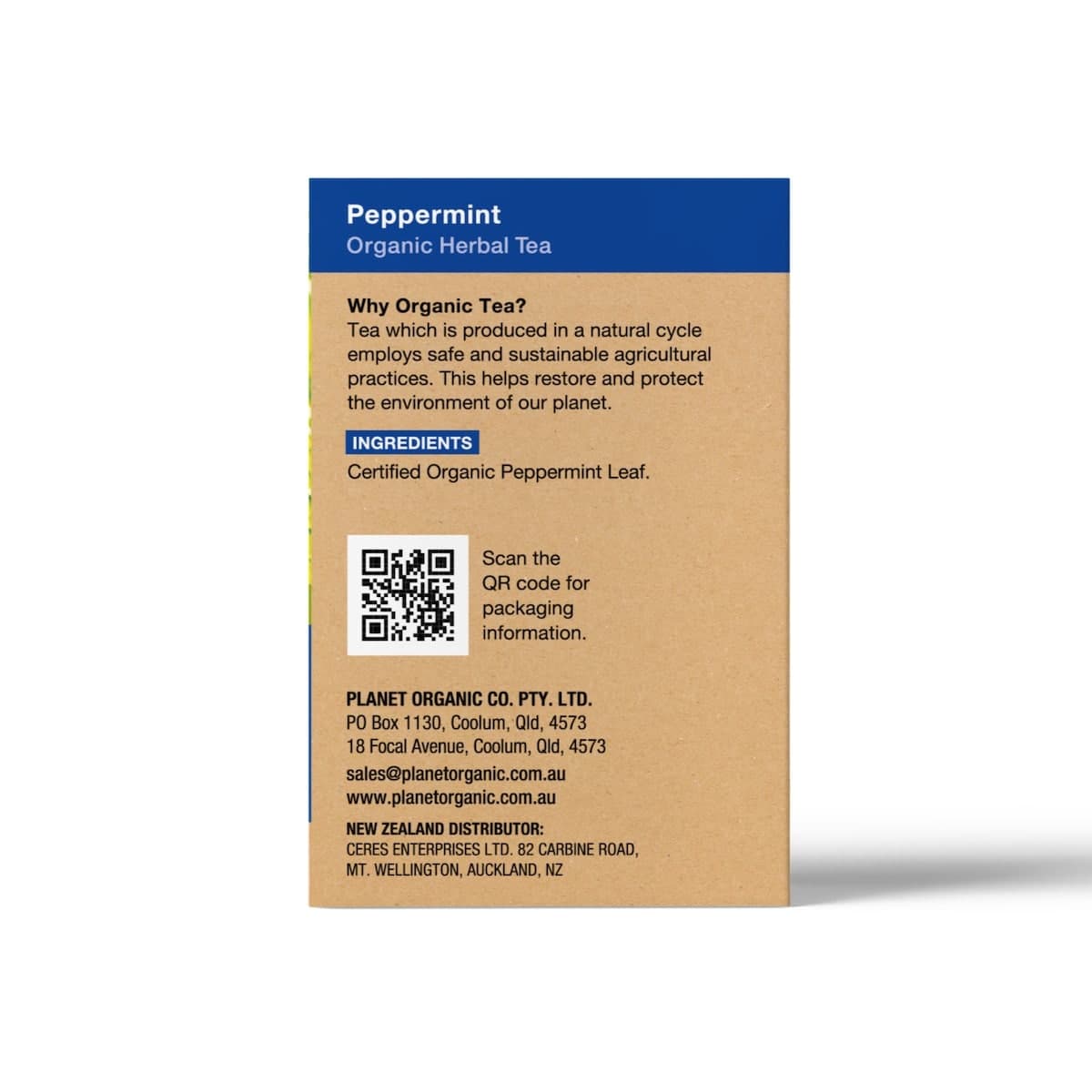 Thumbnail Planet Organic Peppermint Tea 25 Tea Bags