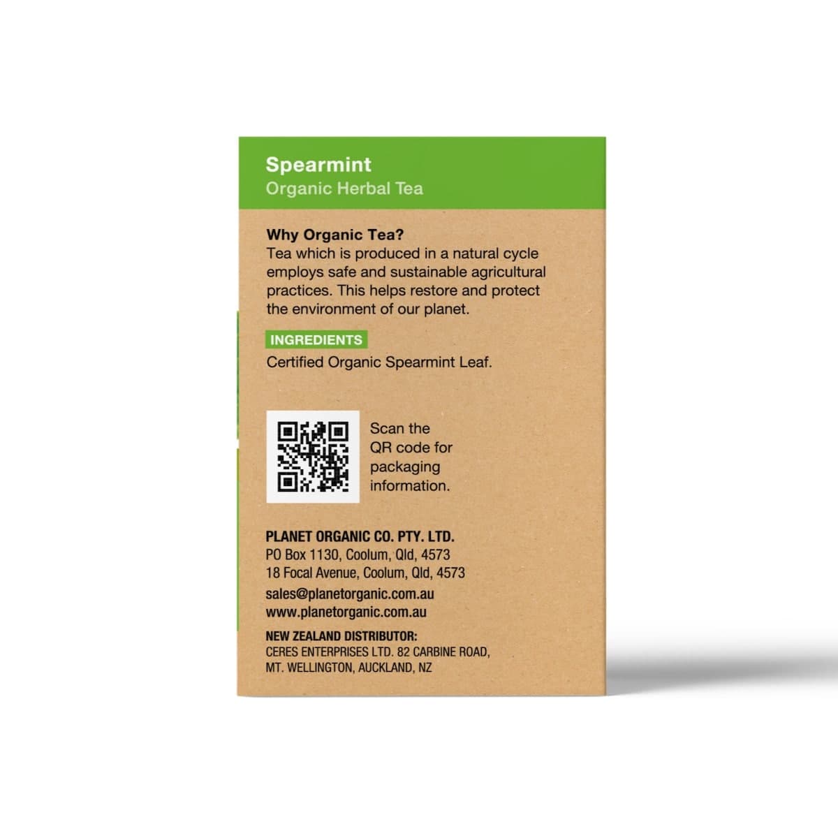 Thumbnail Planet Organic Spearmint Tea 25 Tea Bags