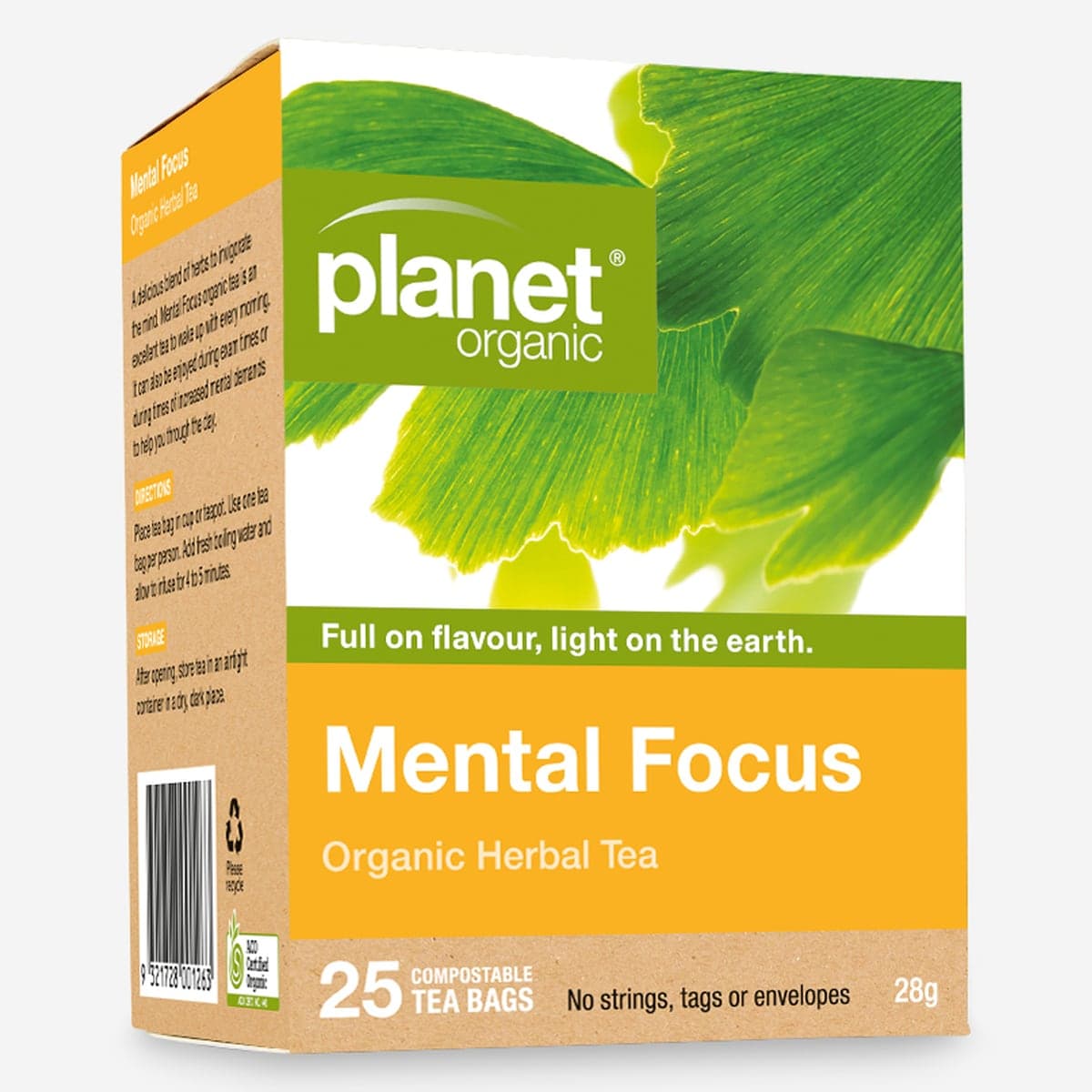 Thumbnail Planet Organic Mental Focus 25 Tea Bags