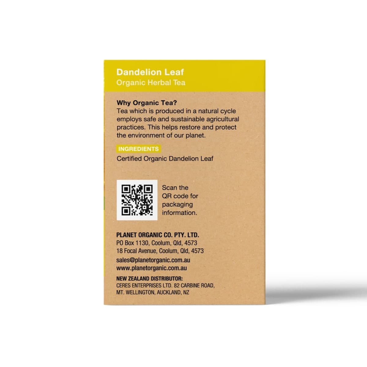 Thumbnail Planet Organic Dandelion Tea Bags 25 Pack