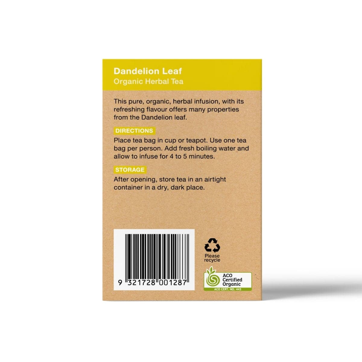 Thumbnail Planet Organic Dandelion Tea Bags 25 Pack