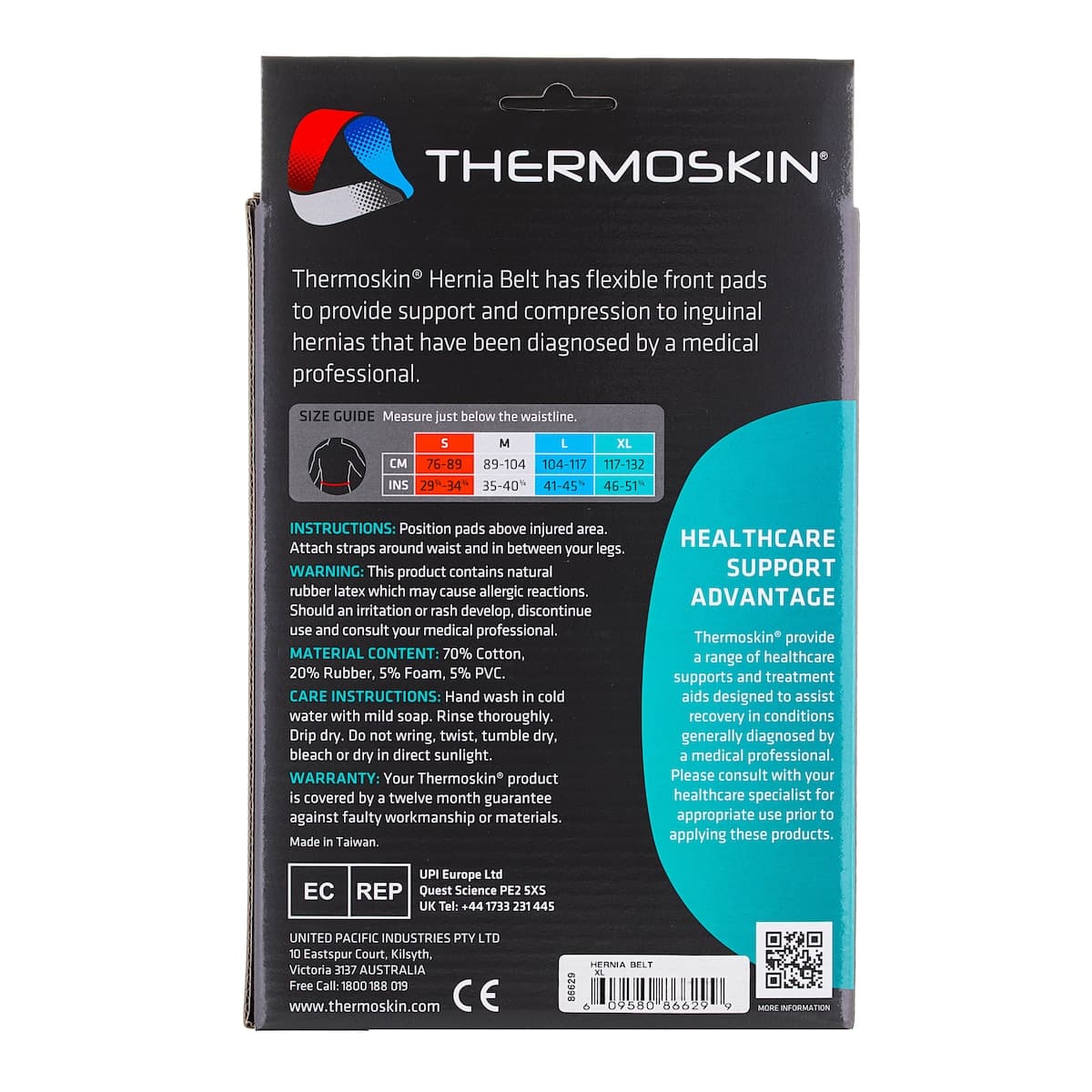Thumbnail Thermoskin Hernia Belt Beige XL