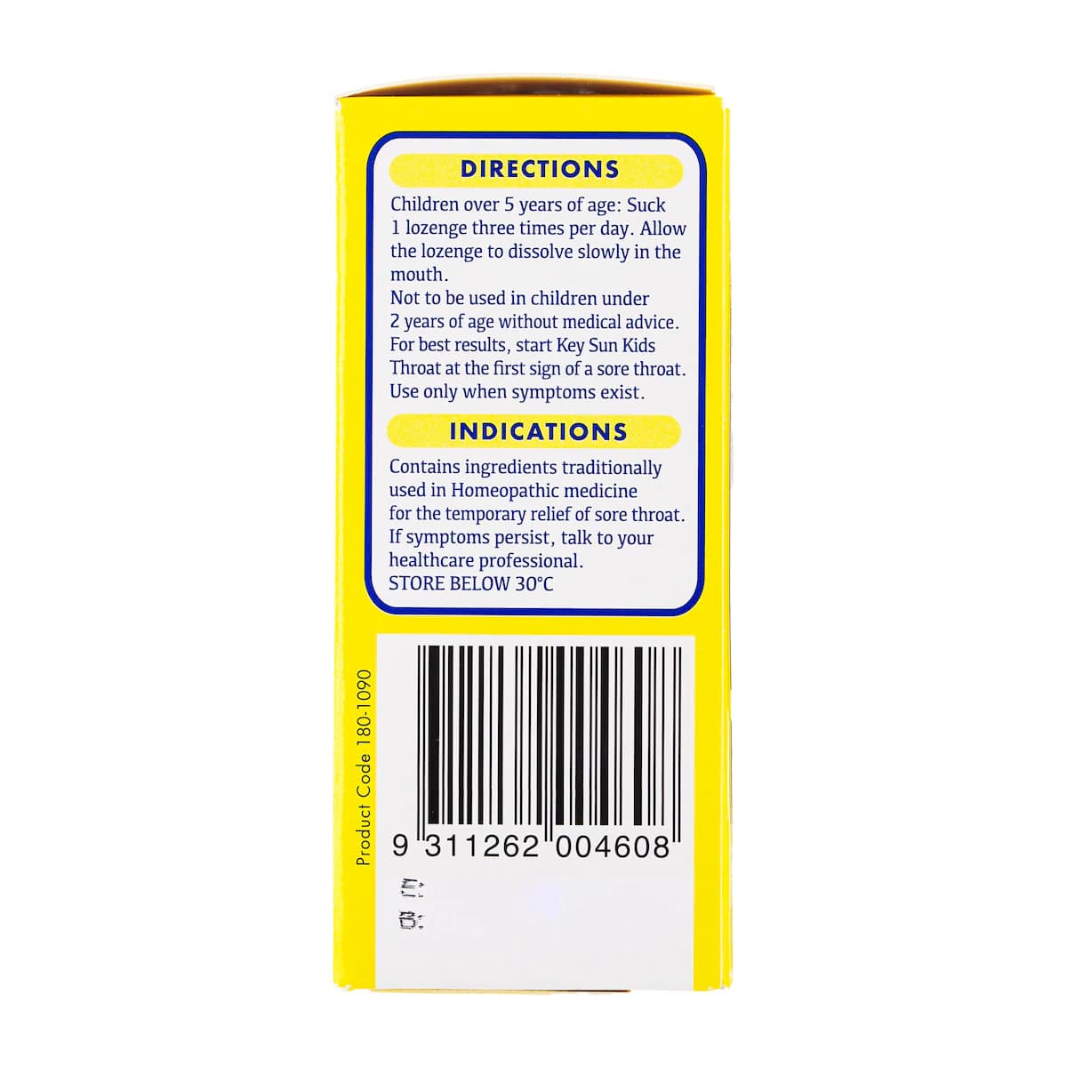 Thumbnail Key Sun Kids Throat Pine-Lime 10 Lozenges