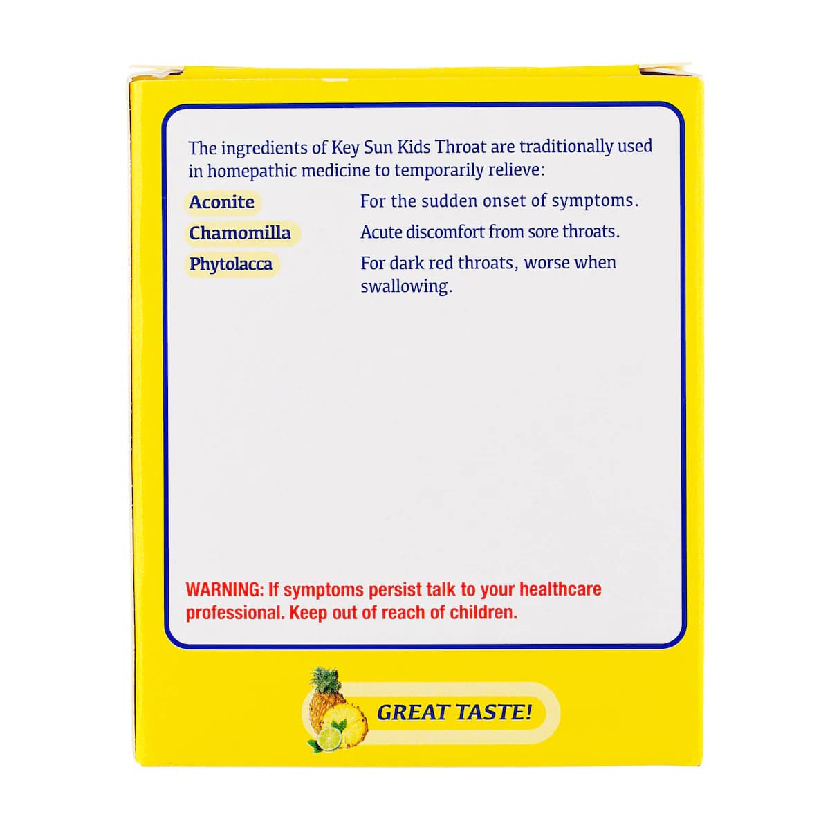 Thumbnail Key Sun Kids Throat Pine-Lime 10 Lozenges