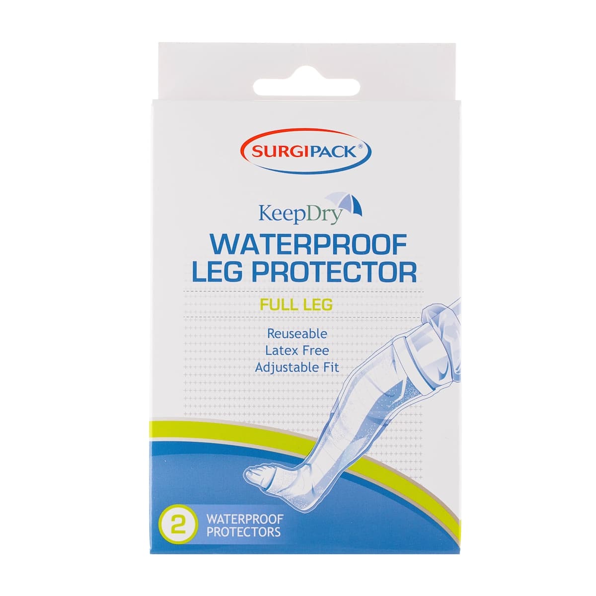 Thumbnail Surgipack Keep Dry Waterproof Protector Full Leg 2 Pack