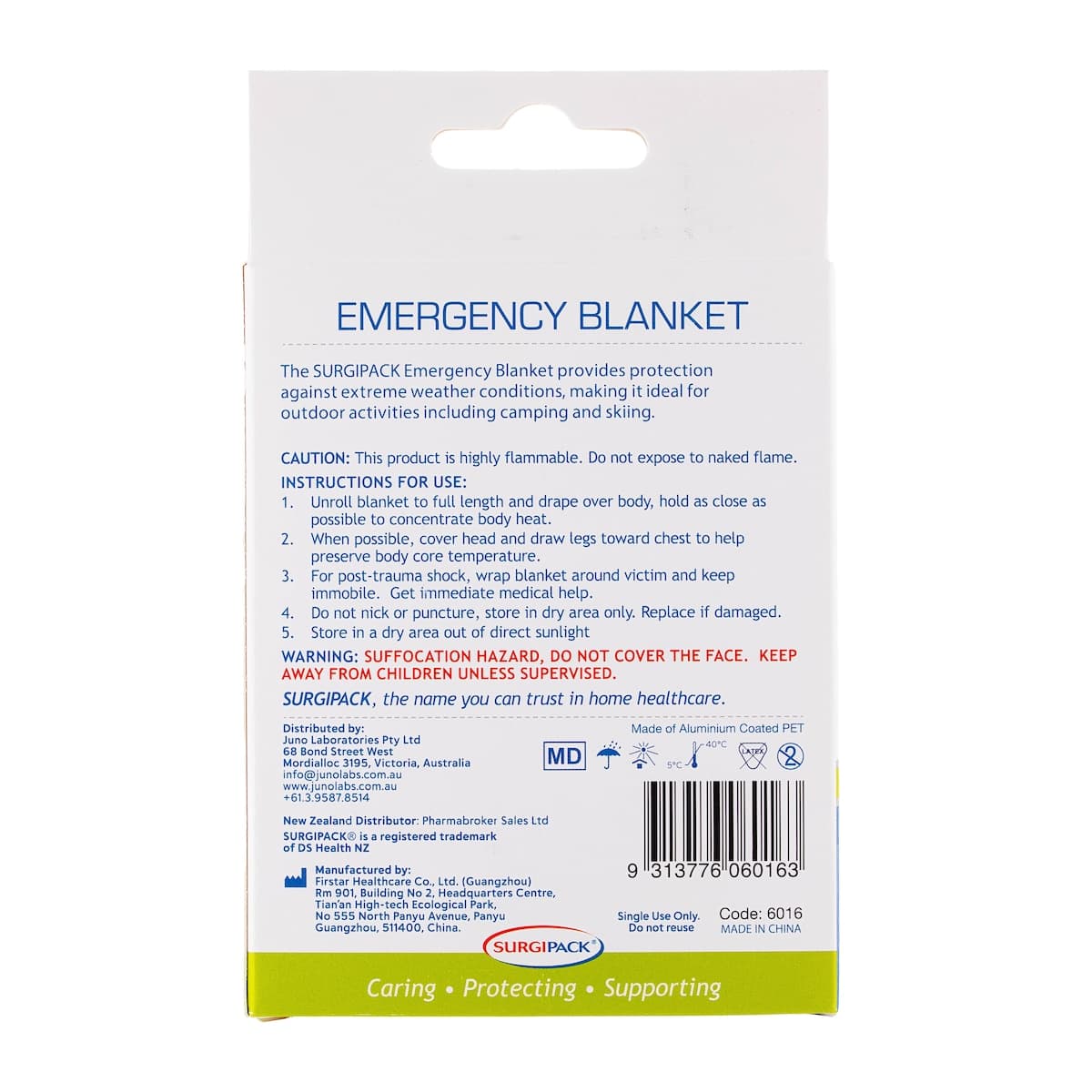Thumbnail Surgipack Emergency Blanket