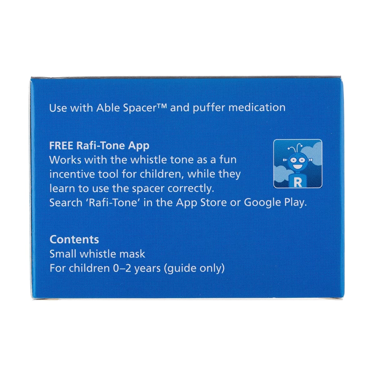 Thumbnail ABLE Spacer Whistle Mask AntiBacterial Small