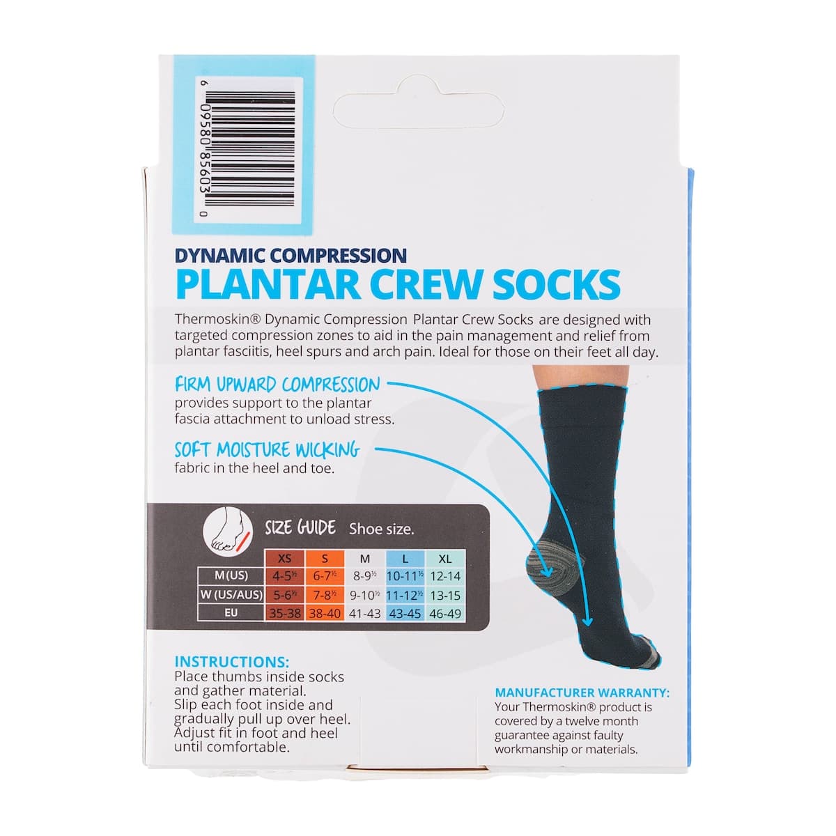 Thumbnail Thermoskin Plantar FXT Compression Crew Socks L