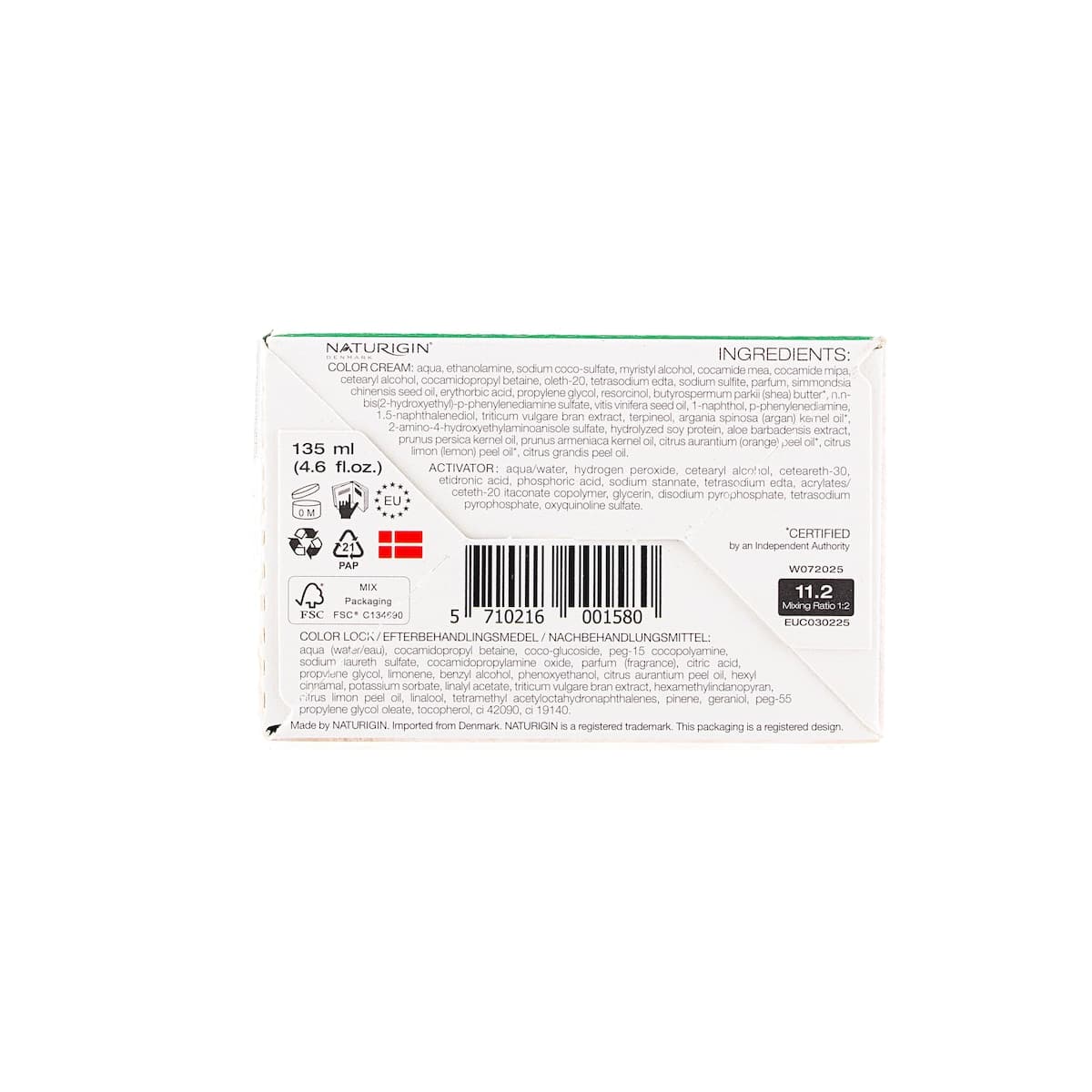 Thumbnail Naturigin 11.2 Extreme Ash Blonde Natural Permanent Hair Colour
