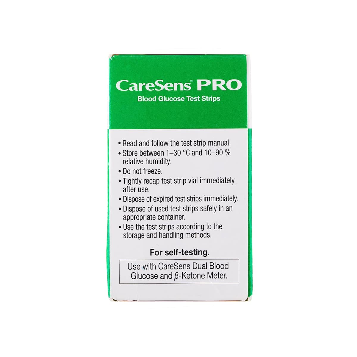 Thumbnail CareSens Pro Blood Glucose Test Strips 100 Pack