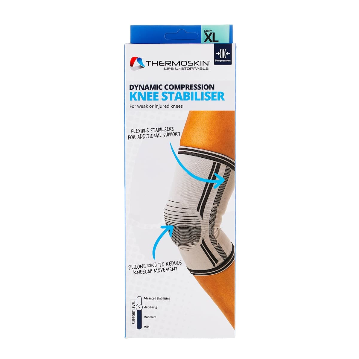 Thumbnail Thermoskin Dynamic Compression Knee Stabiliser XL