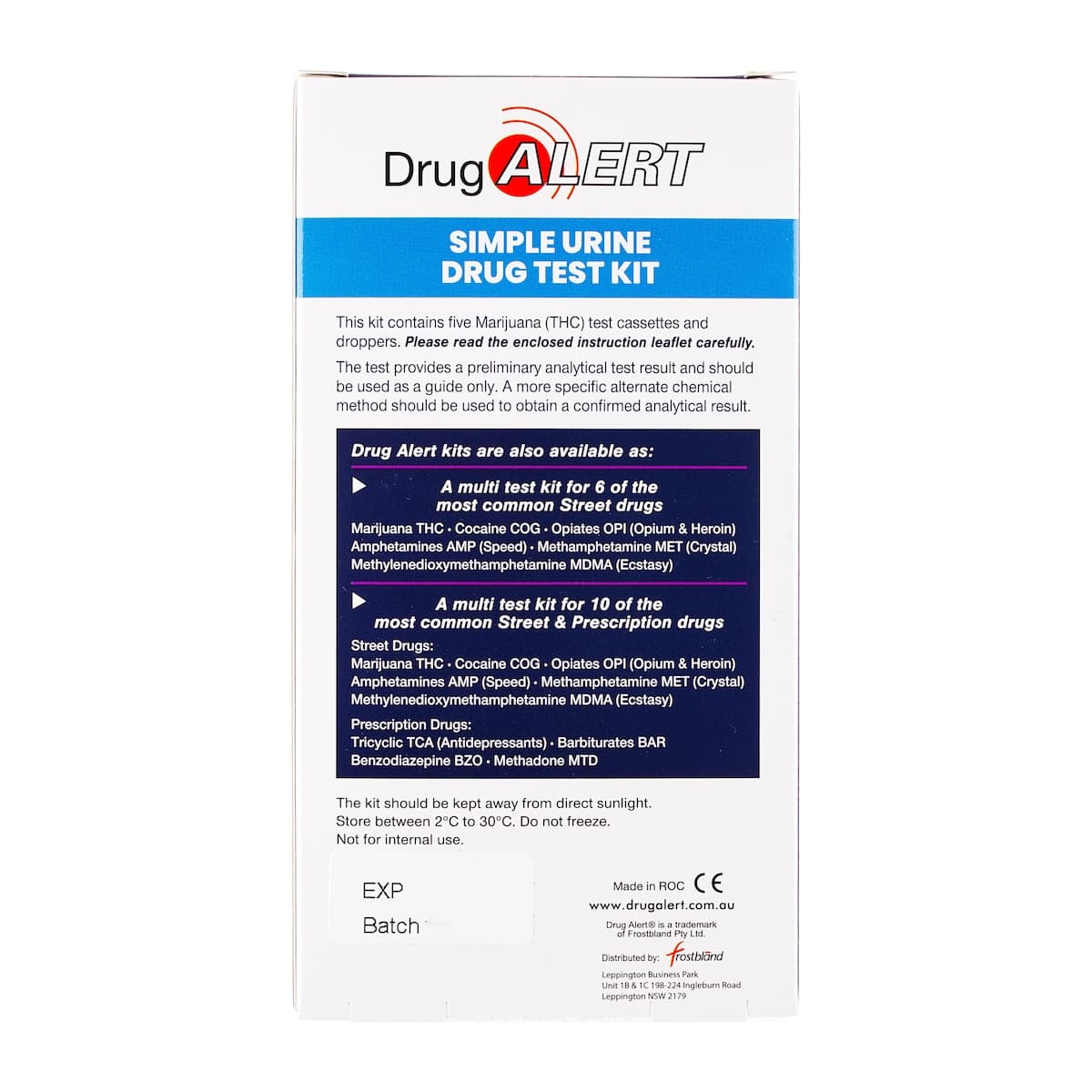 Thumbnail Drug Alert Marijuana 5 Test Kit