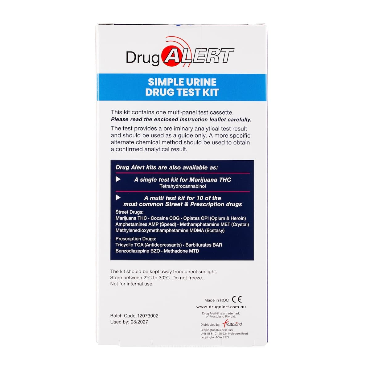 Thumbnail Drug Alert Street Drugs 1 Test Kit