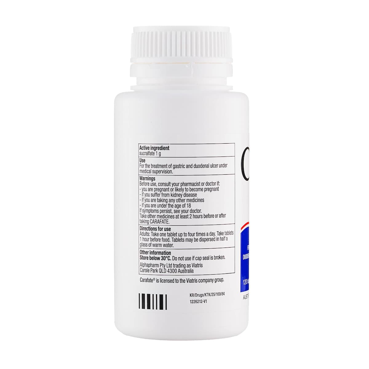 Thumbnail Carafate Sucralfate (1g) 120 Tablets