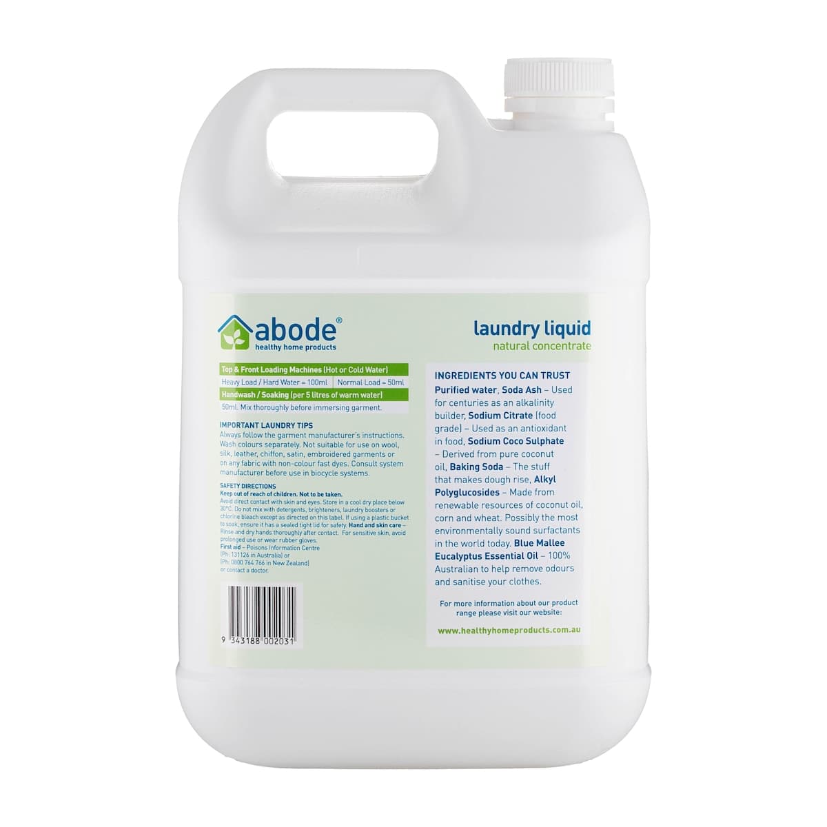 Thumbnail Abode Laundry Liquid Eucalyptus 4L