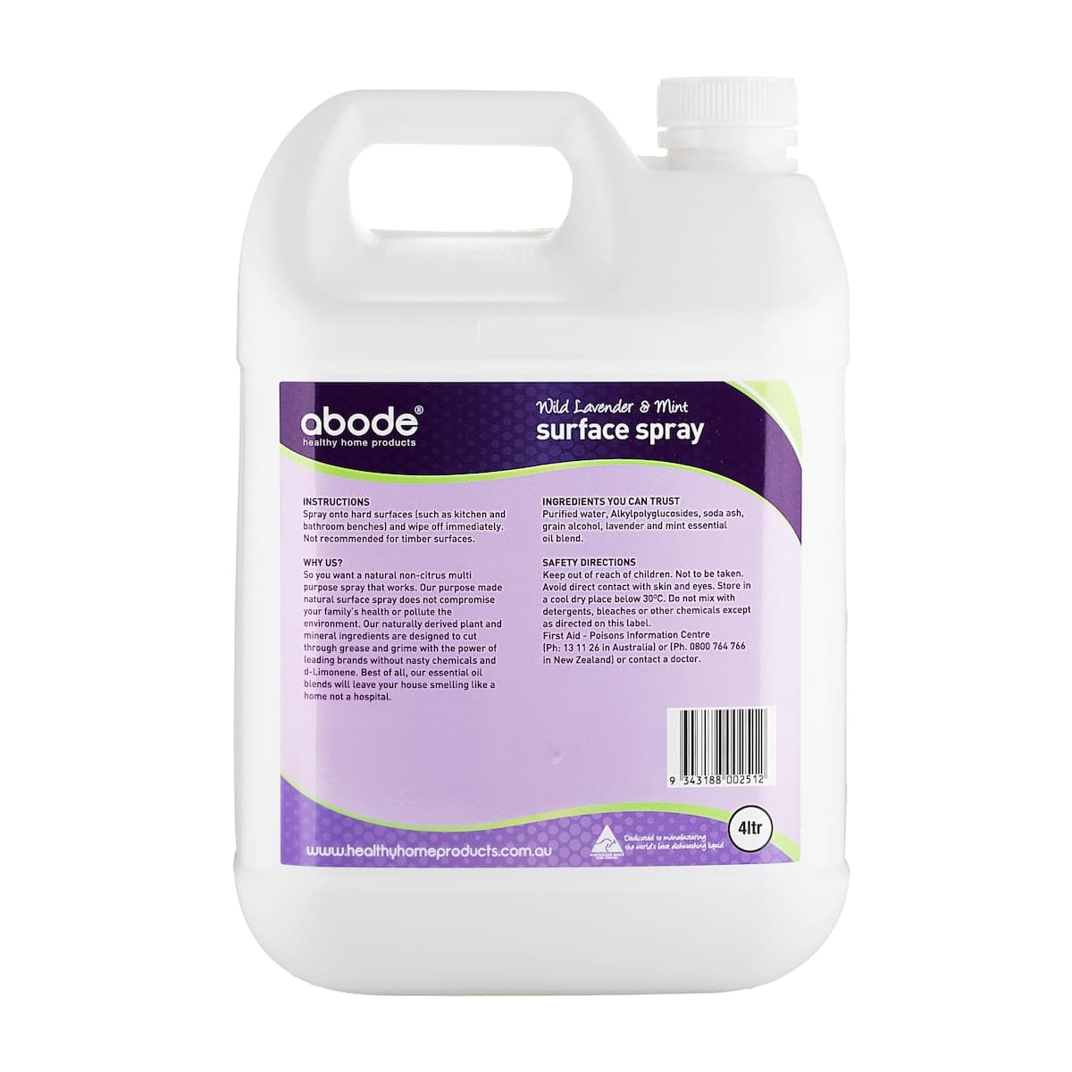 Thumbnail Abode Surface Cleaner Lavender & Mint 4L