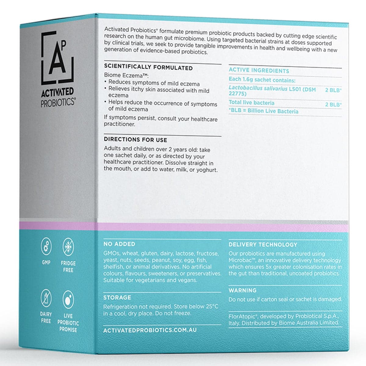 Thumbnail Activated Probiotics Biome Eczema Probiotic Powder 30g