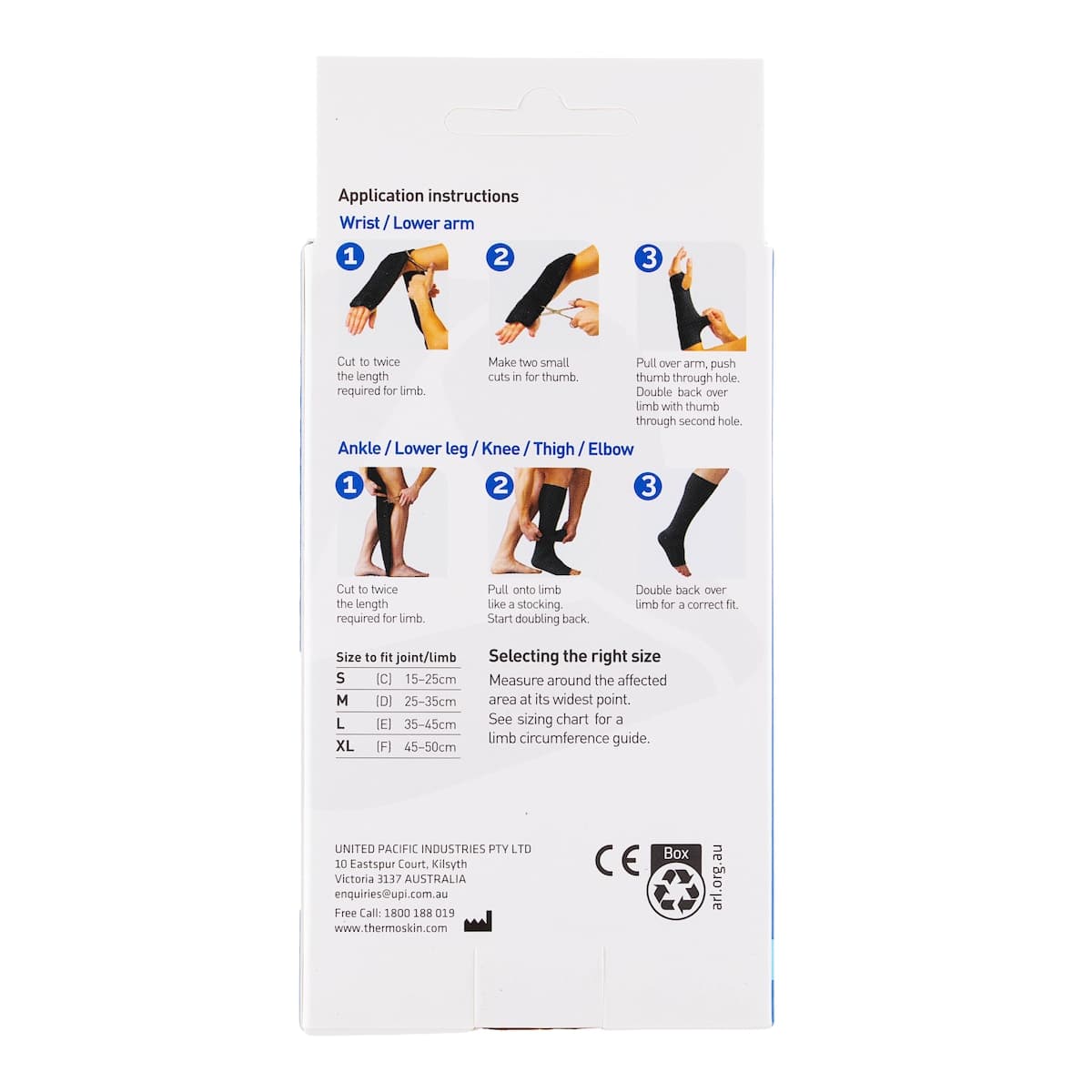 Thumbnail Thermoskin Tubular Compression Bandage Black XL