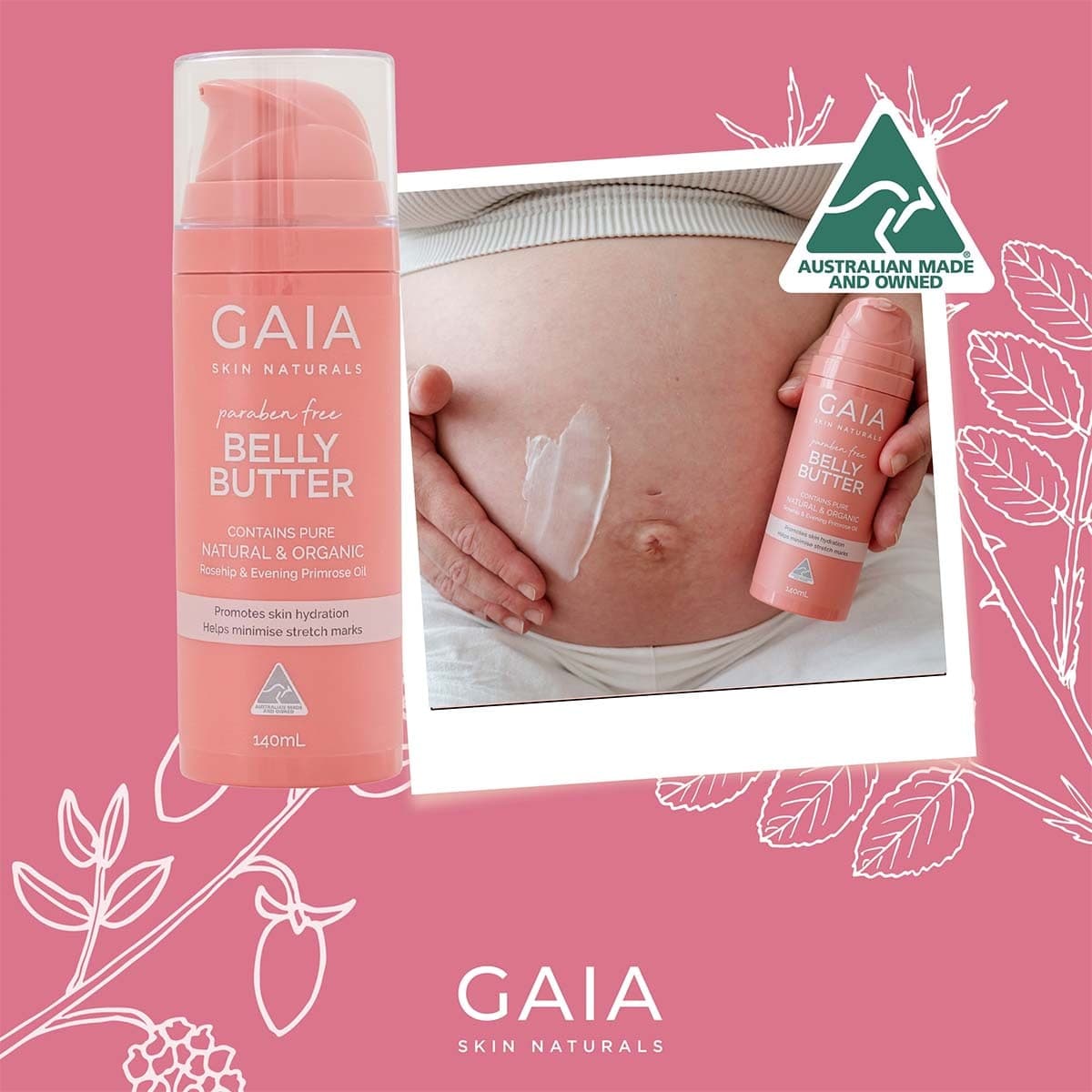 Thumbnail Gaia Skin Natural Pregnancy Belly Butter 140mL