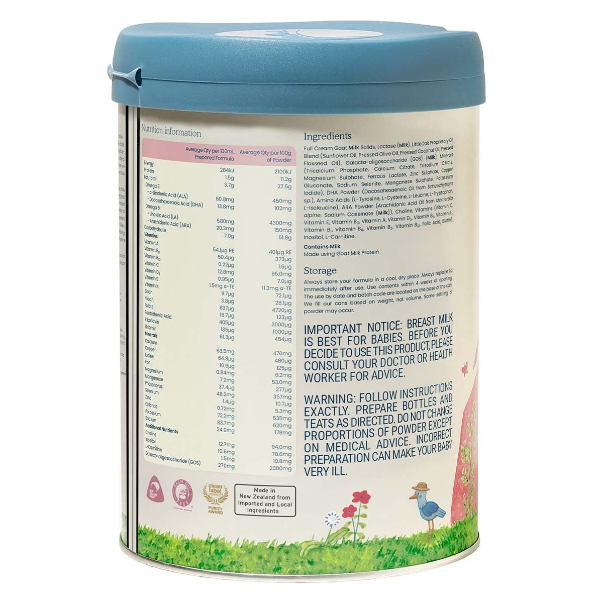Thumbnail LittleOak Goat's Milk Infant Formula With Olive Oil Stage 1 800g
