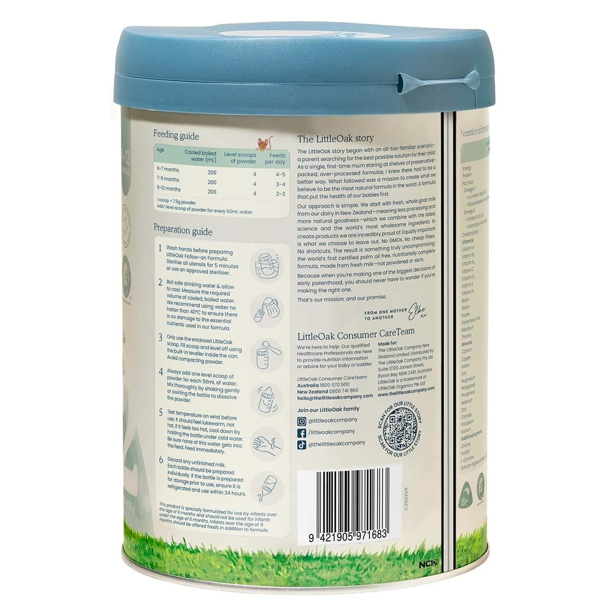 Thumbnail LittleOak Goat's Milk Follow-on Formula With Olive Oil Stage 2 800g