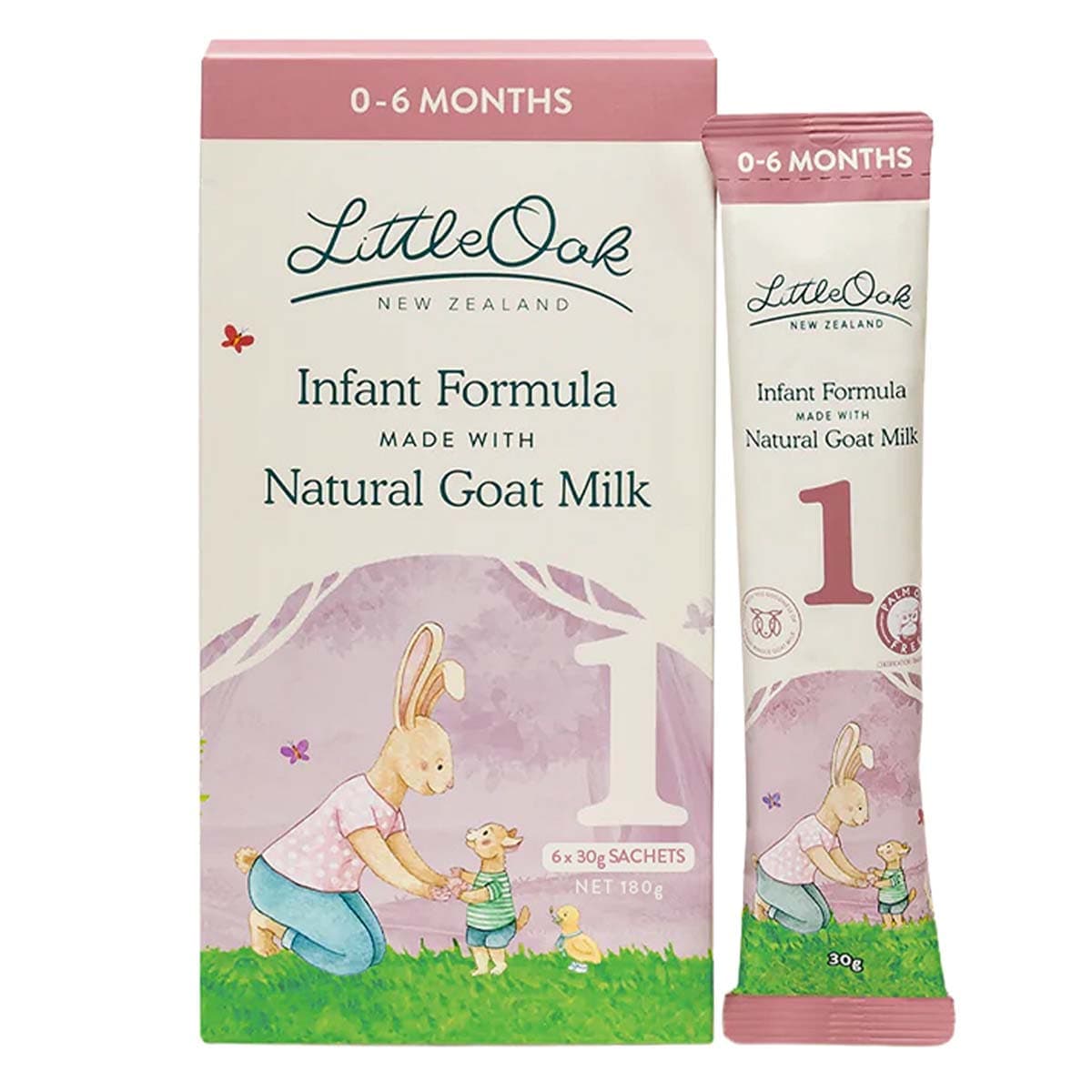 Thumbnail LittleOak Goat's Milk Infant Formula With Olive Oil Stage 1 - 6 x 30g Sachets