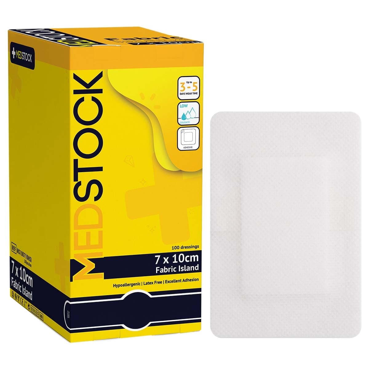 Thumbnail Medstock Fabric Island Dressing 7 x 10cm - 100 Pack|Box