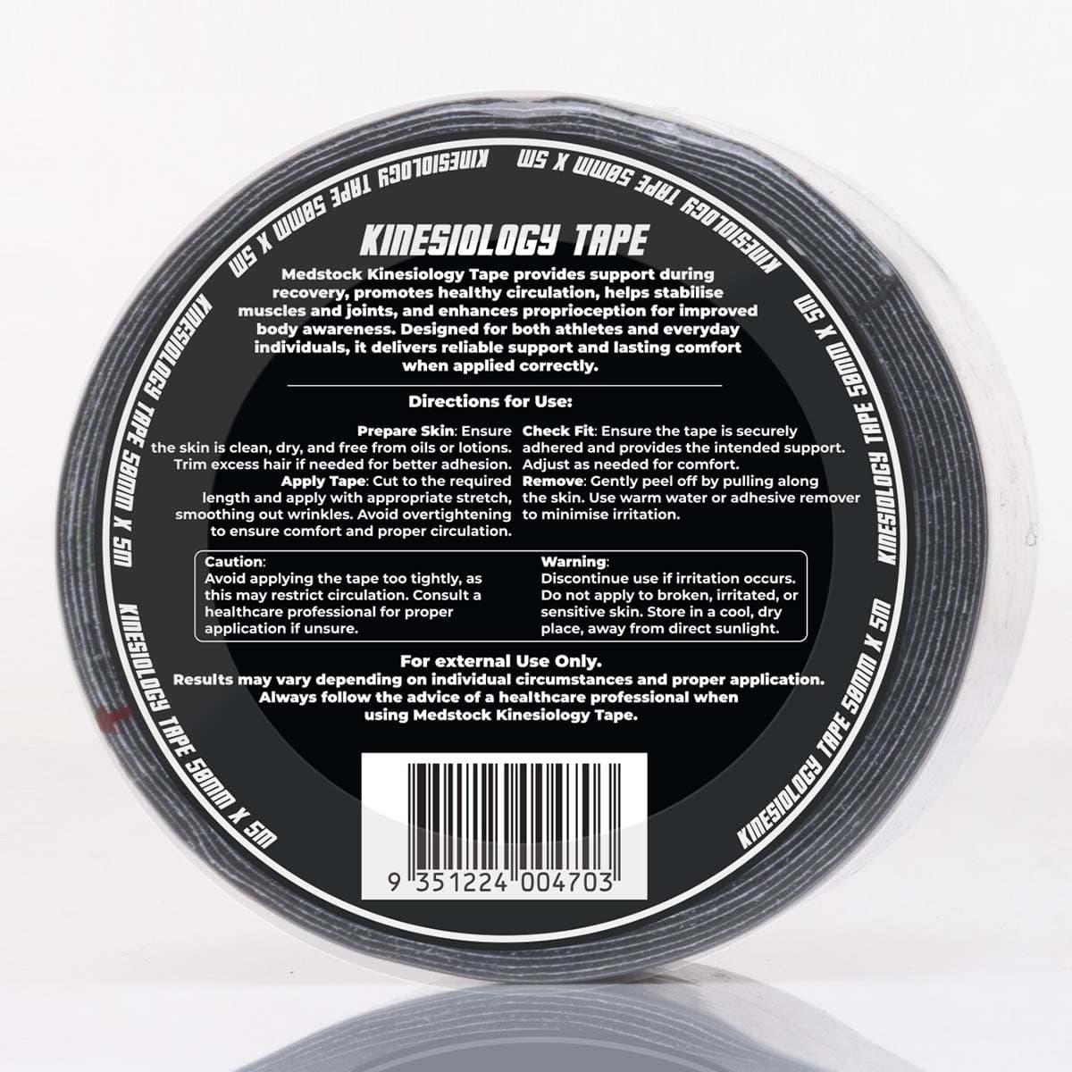 Thumbnail Medstock Kinesiology Tape Black 50mm x 5m
