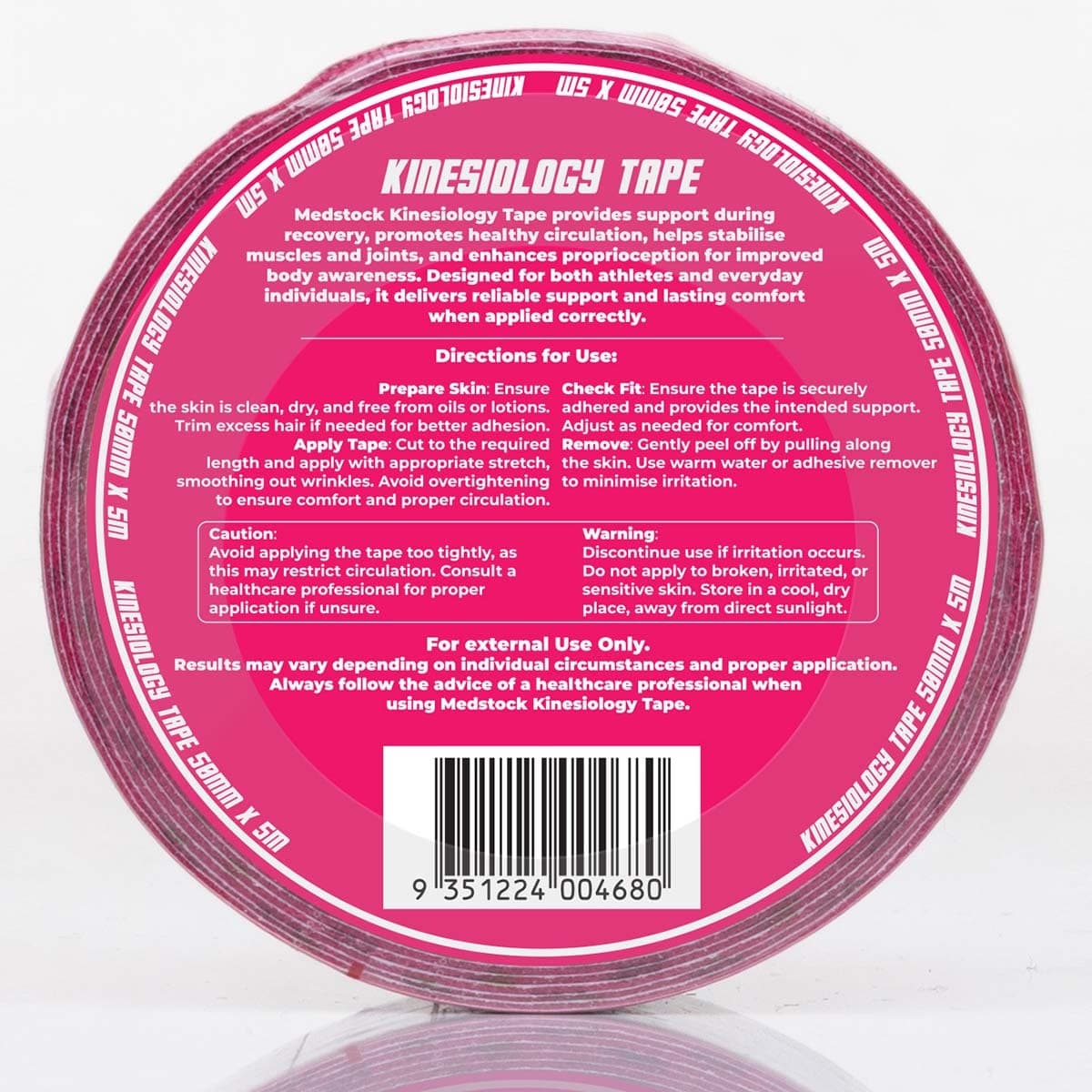 Thumbnail Medstock Kinesiology Tape Pink 50mm x 5m