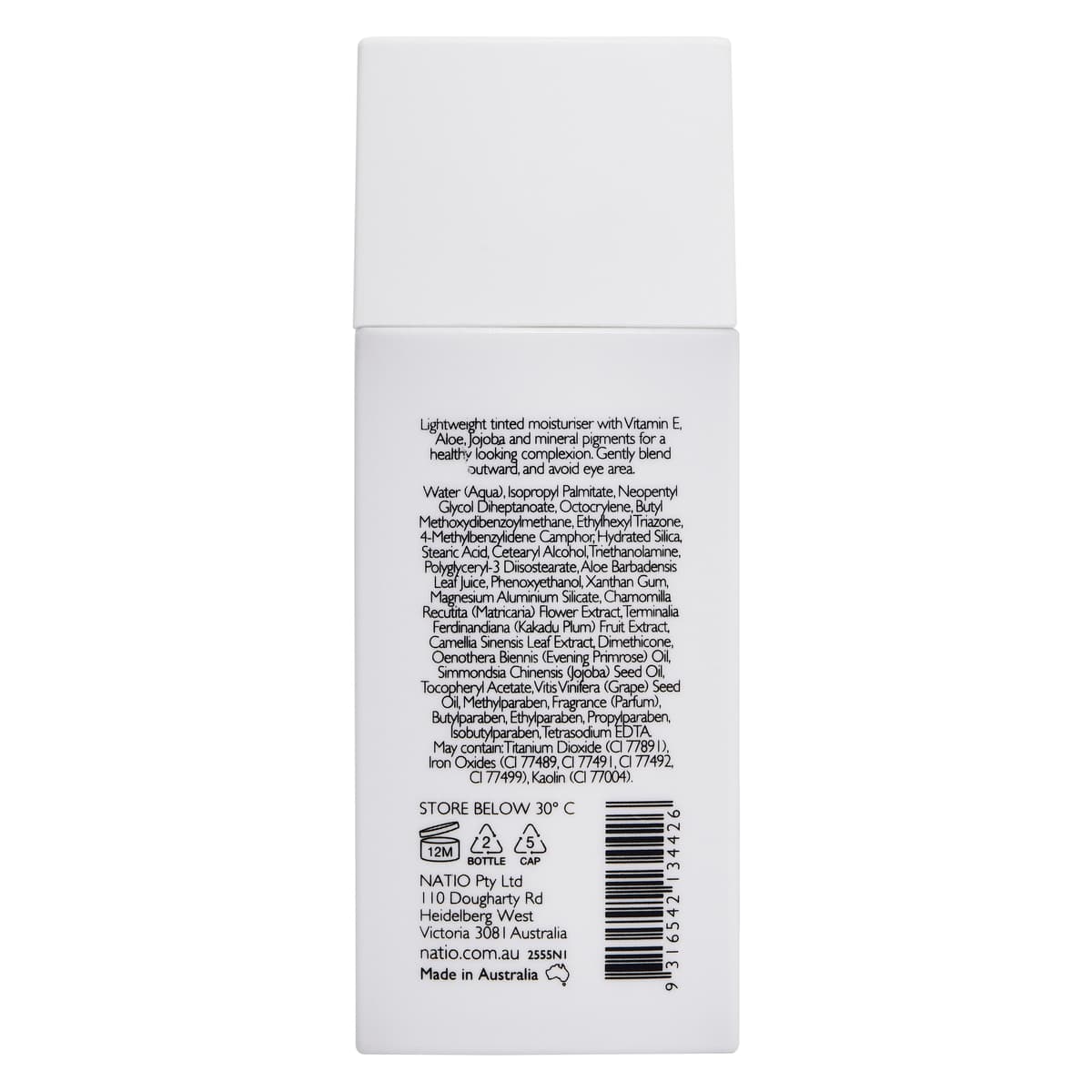 Thumbnail Natio Tinted Moisturiser Tan SPF50 50ml