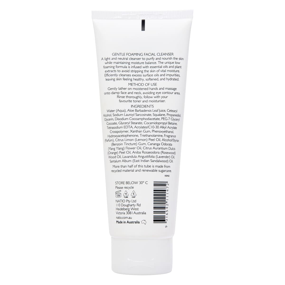 Thumbnail Natio Aromatherapy Gentle Foaming Facial Cleanser 100g