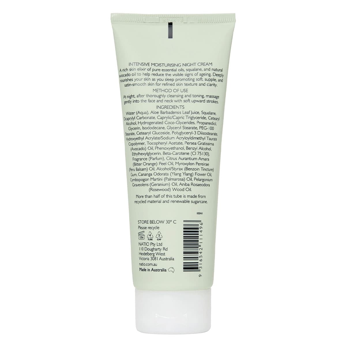 Thumbnail Natio Aromatherapy Intensive Moisturising Night Cream 100g