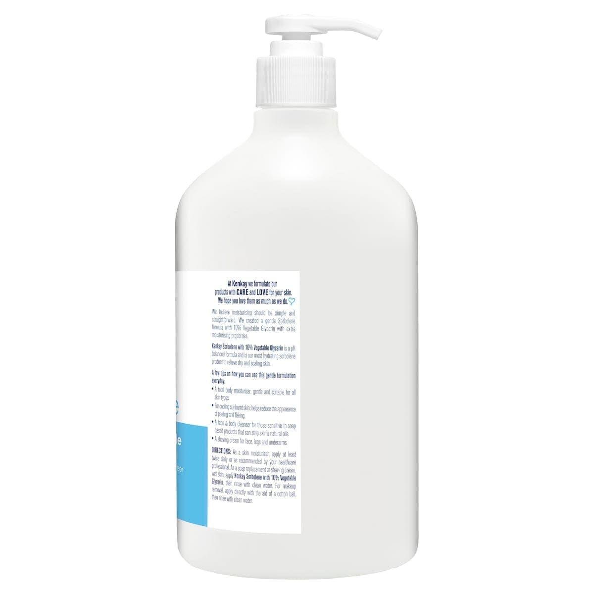 Thumbnail Kenkay Sorbolene with 10% Vegetable Glycerin Pump 1 Litre