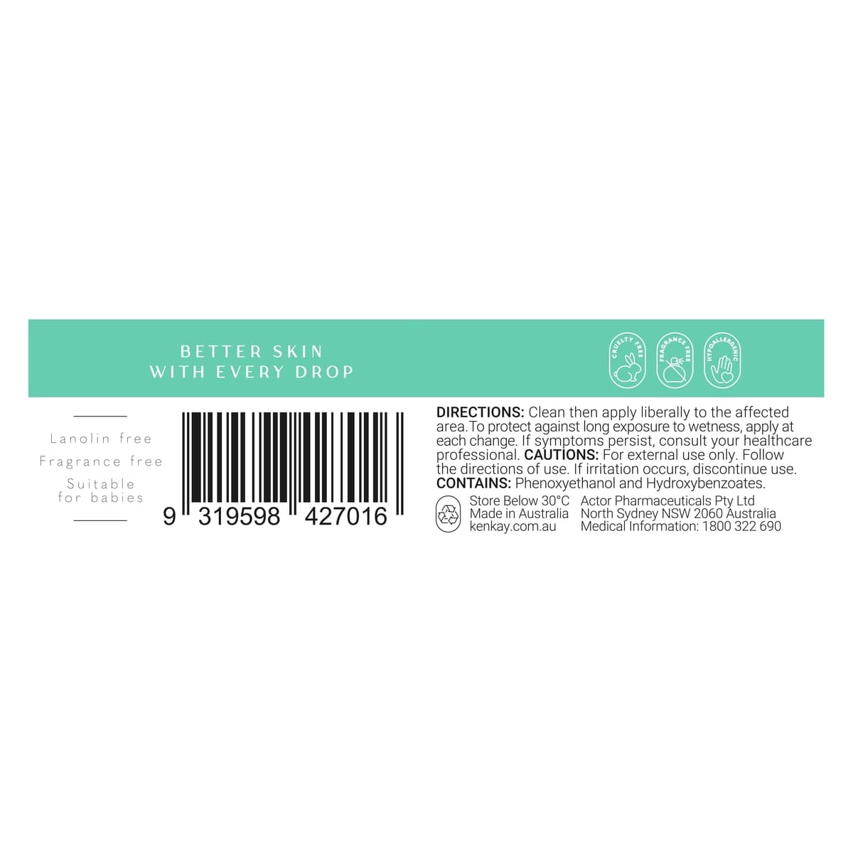 Thumbnail Kenkay Dual Purpose Zinc & Castor Oil Cream 100g