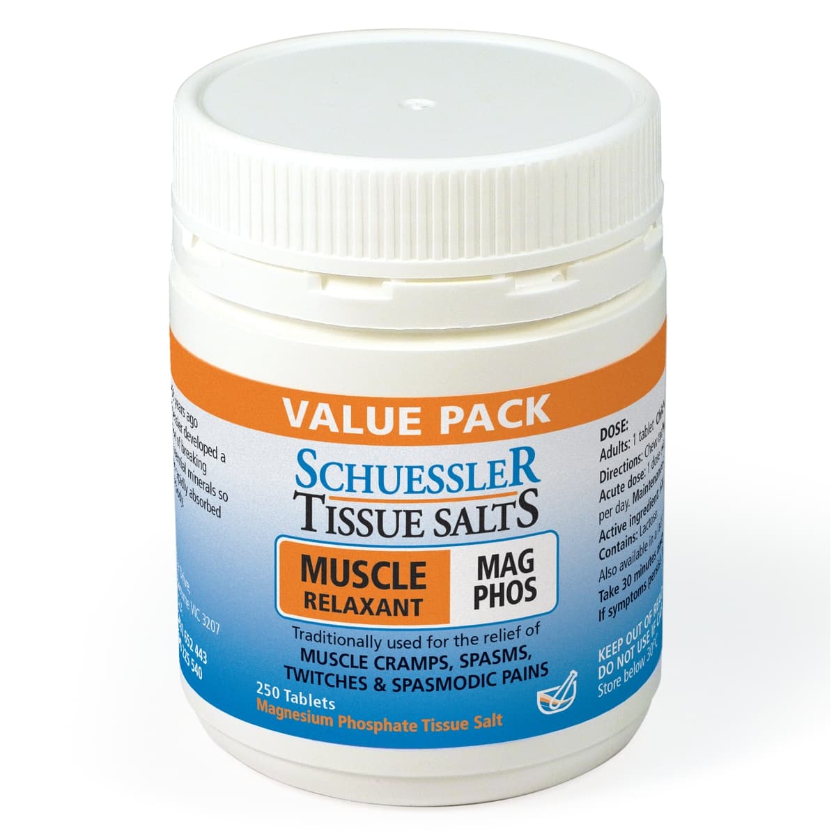 Thumbnail Schuessler Tissue Salts Mag Phos Muscle Relaxant 250 Tablets