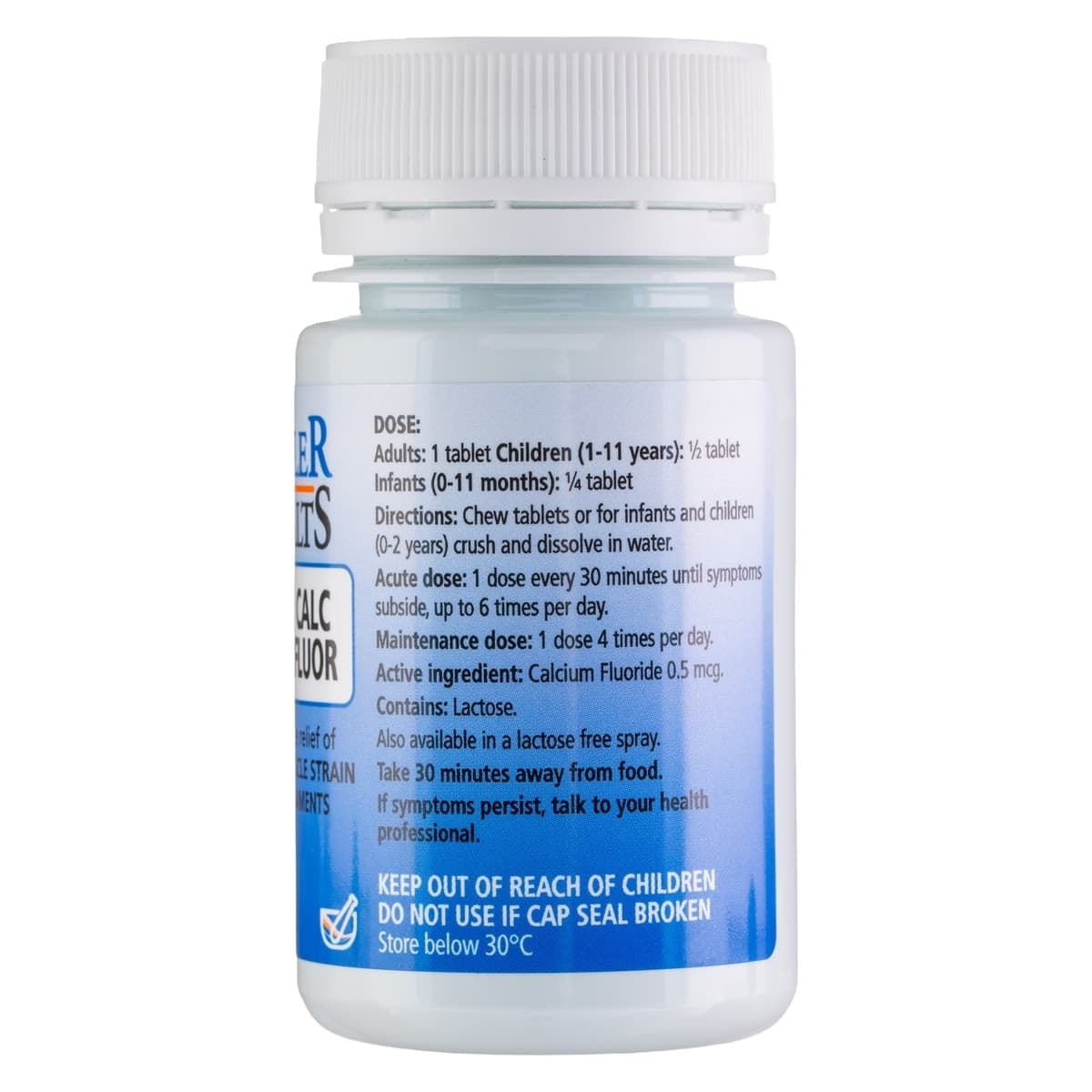 Thumbnail Schuessler Tissue Salts Calc Fluor Skin Elasticity 125 Tablets