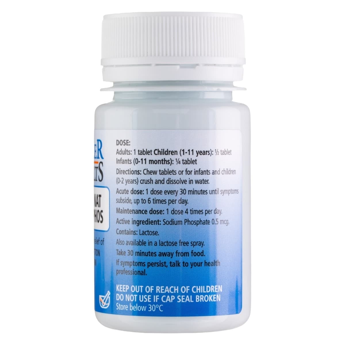 Thumbnail Schuessler Tissue Salts Nat Phos Acid Neutraliser 125 Tablets