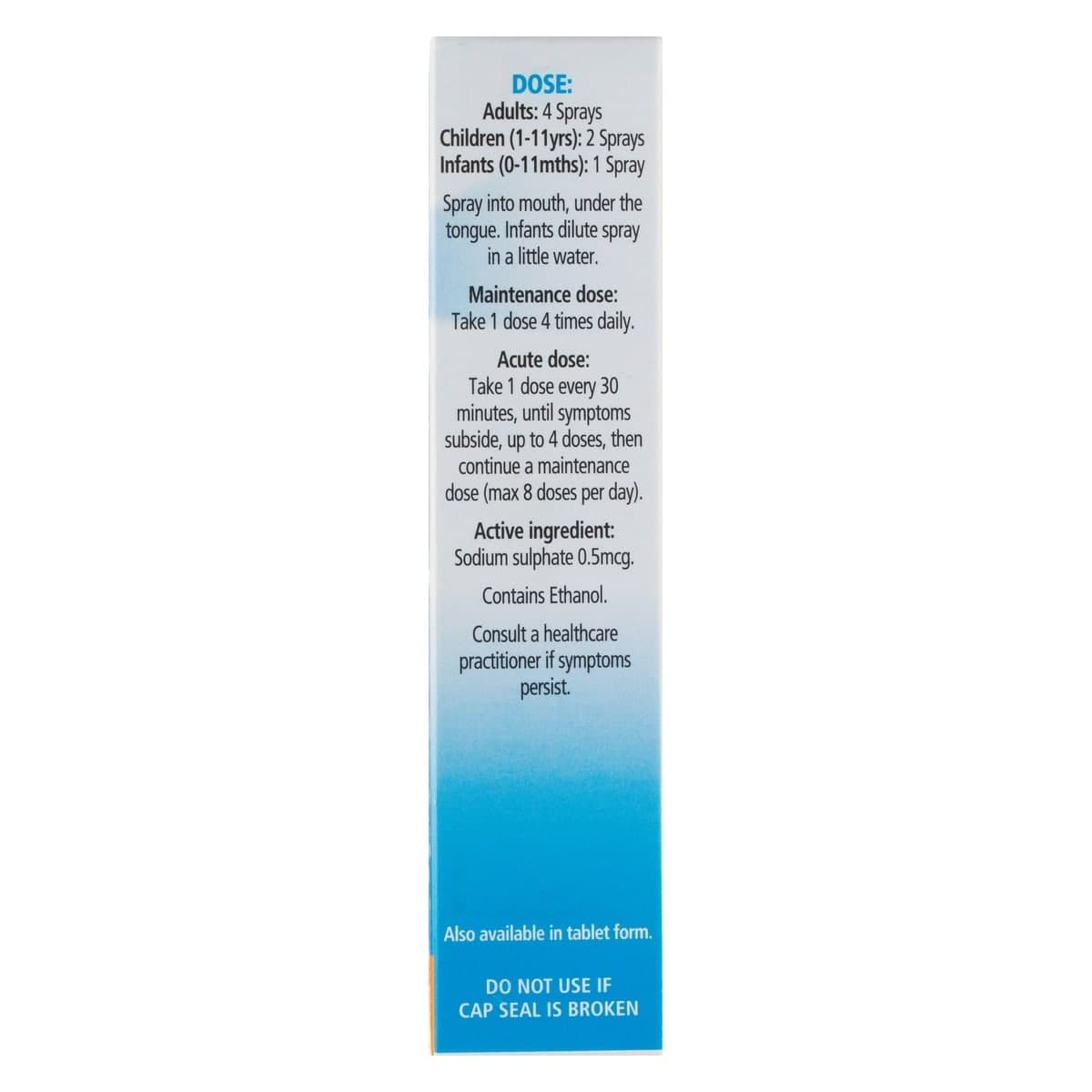Thumbnail Schuessler Tissue Salts Nat Sulph Water Eliminator Spray 30ml