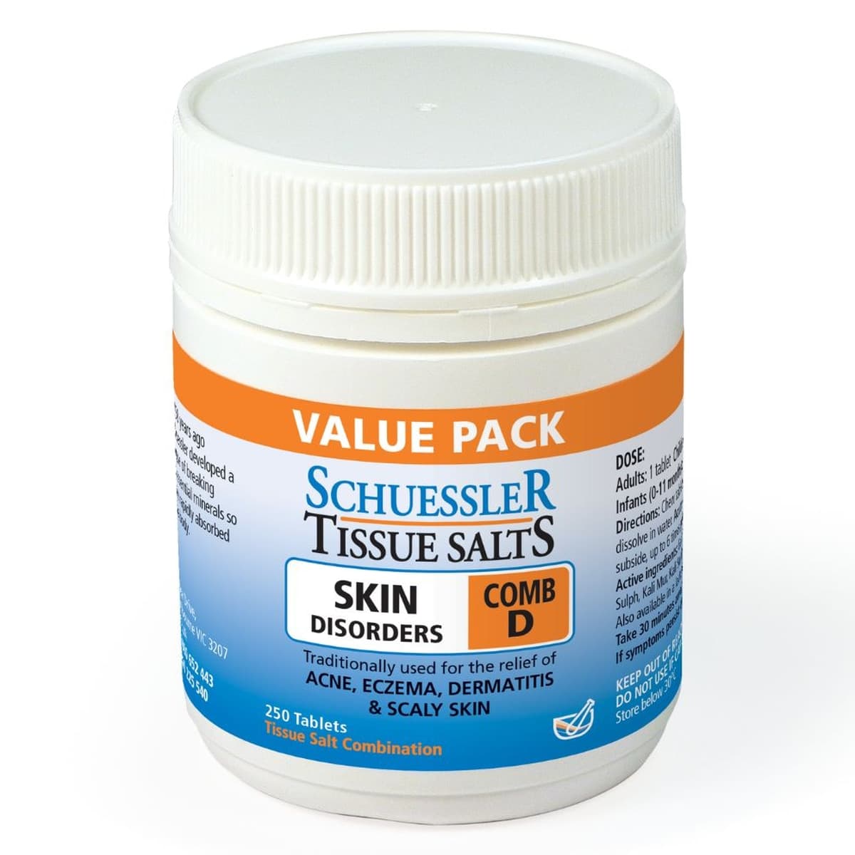 Thumbnail Schuessler Tissue Salts Comb D Skin Disorders 250 Tablets