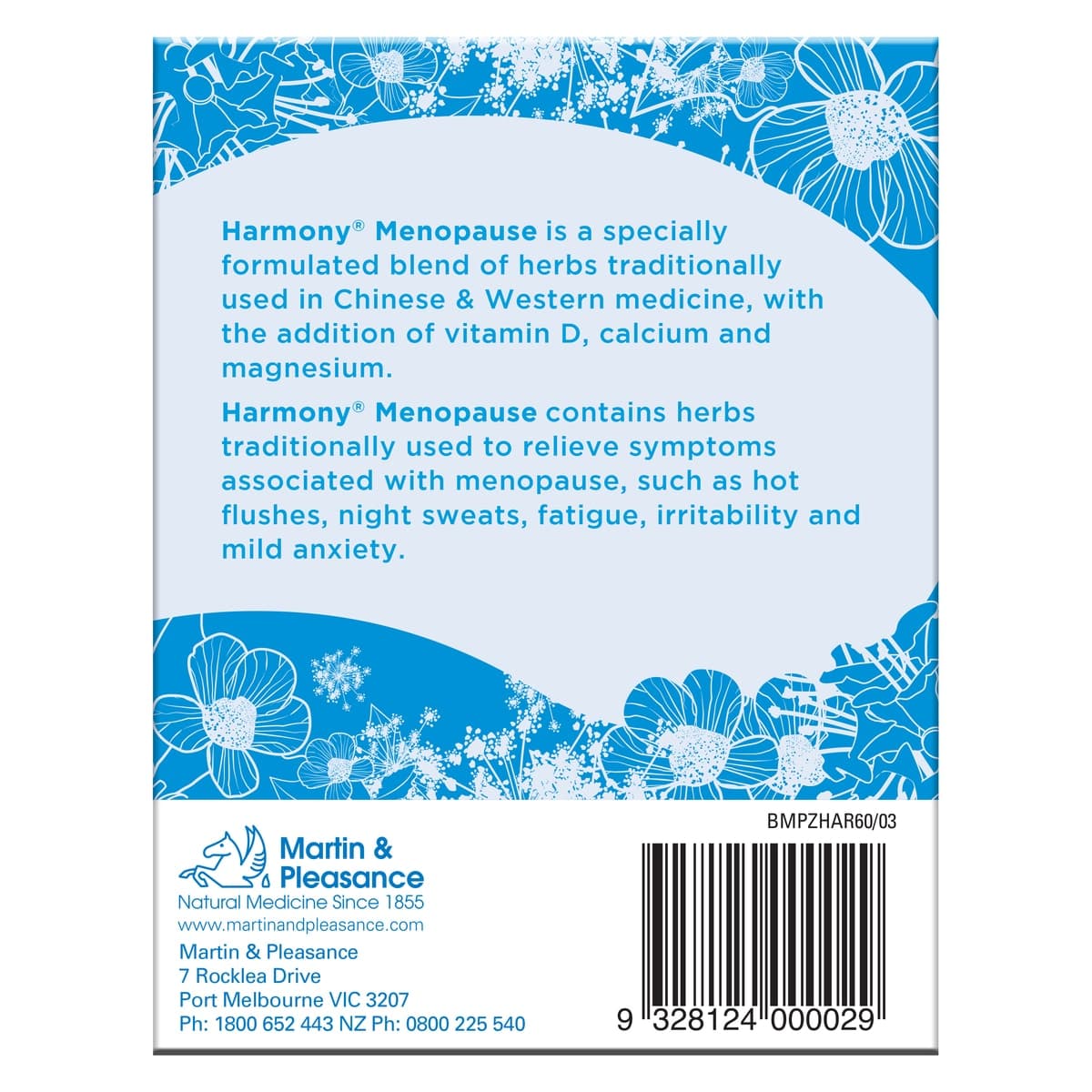 Thumbnail Harmony Menopause Multi Herb Formula 60 Tablets